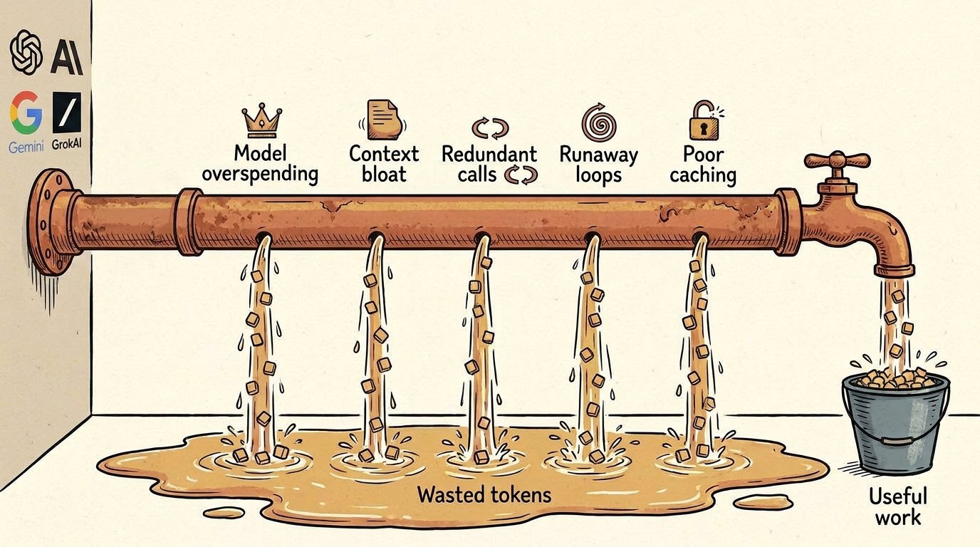 Where your agent bill actually goes (and why most of it isn't buying useful work)